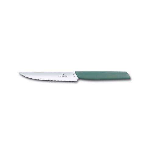 Coltello bistecca e pizza manico Sage Green - Swiss Modern victorinox coltelleria V-6.90 06.12W43 Kunzi Shop