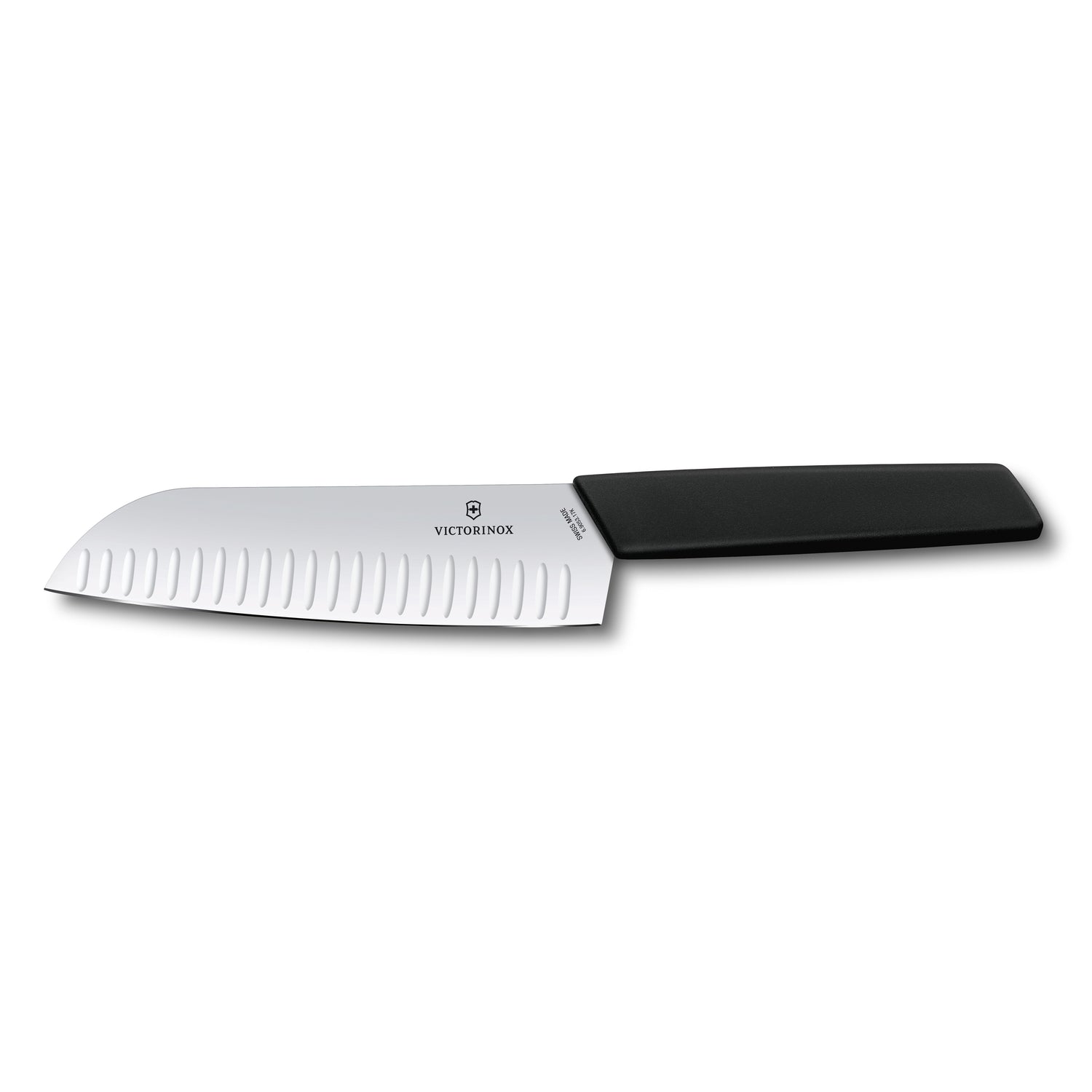 Coltello Santoku alveolato manico nero - Swiss Modern victorinox coltelleria V-6.90 53.17KB Kunzi Shop 1