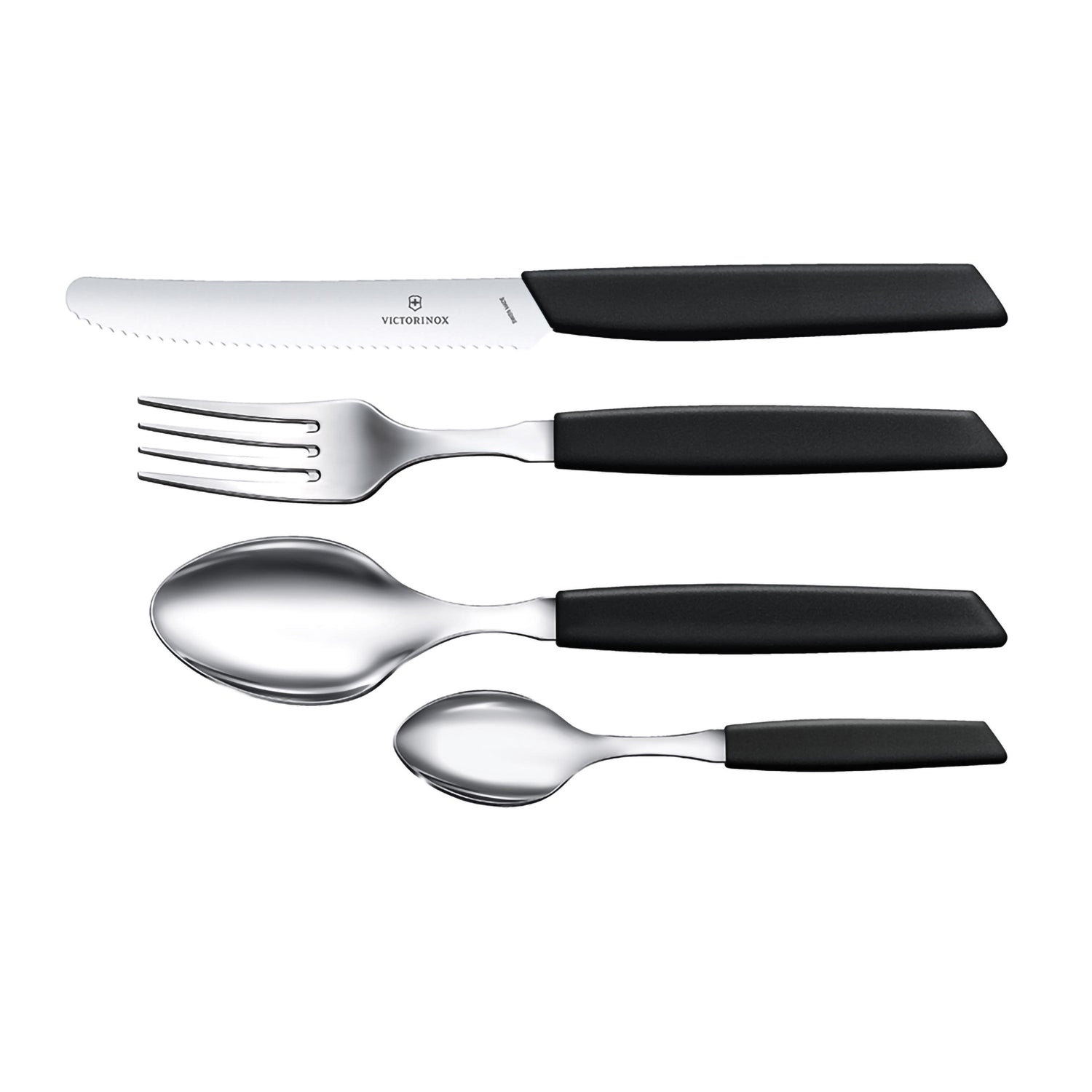 Set tavola 24 pezzi manico nero - Swiss Modern victorinox coltelleria V-6.90 93.11W.24 Kunzi Shop 1