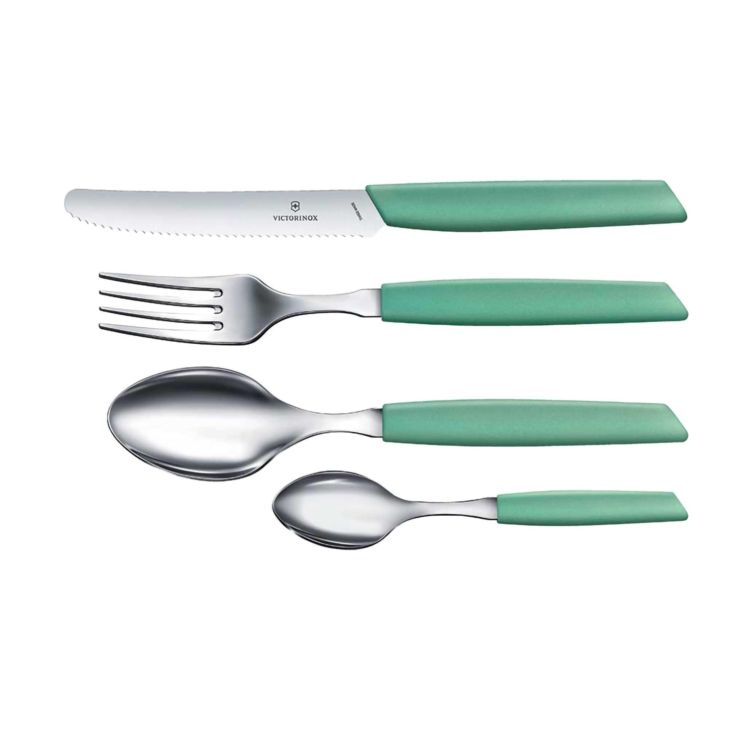 Set tavola 24 pezzi Mint Green - Swiss Modern victorinox V-6.90 96.11W41.24 Kunzi Shop 1