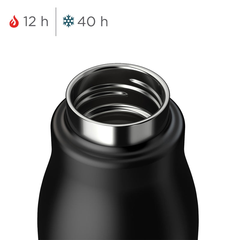 Zoku - Bottiglia termica di colore nero da 500 ml zoku ZK 142-BLK Kunzi Shop