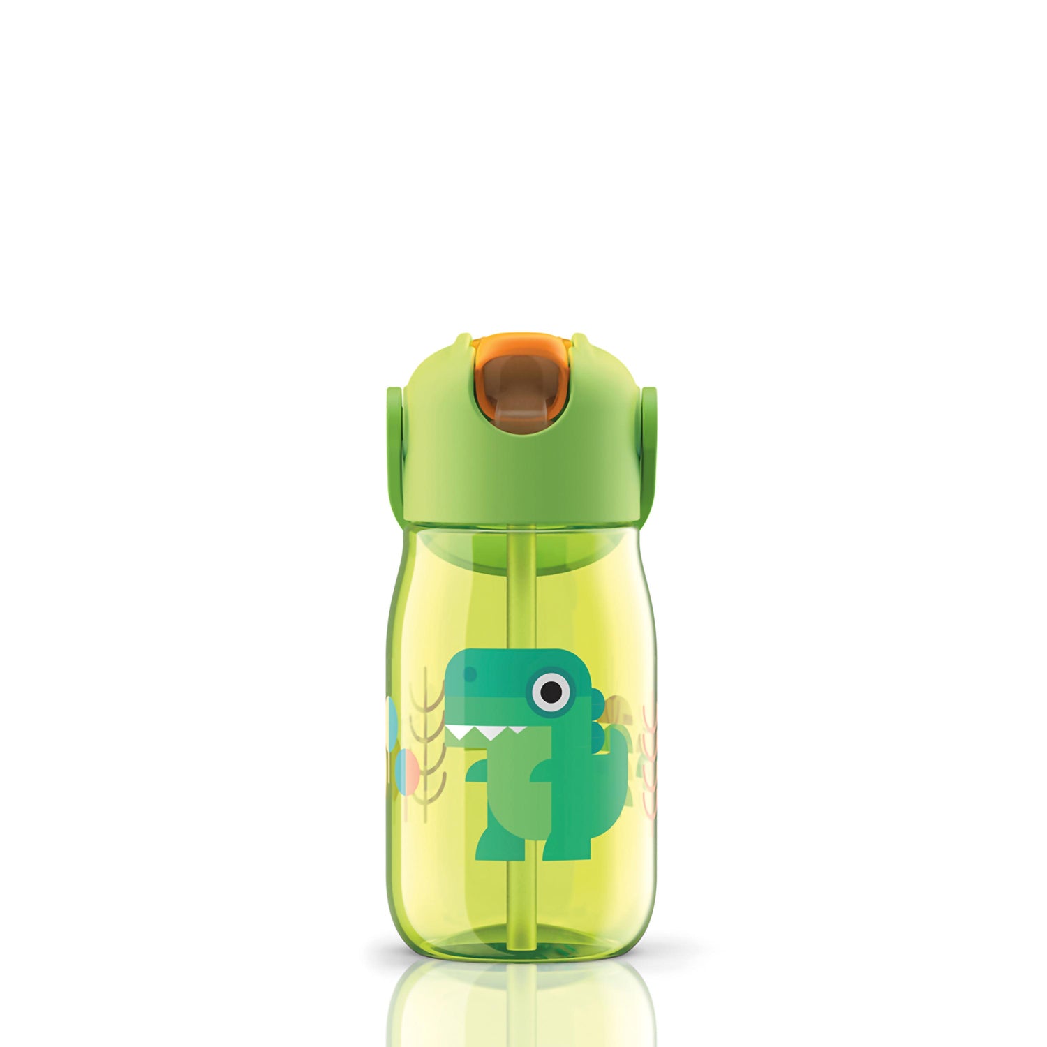Kids Flip Straw Bottle Verde zoku ZK 201 GN Kunzi Shop 1