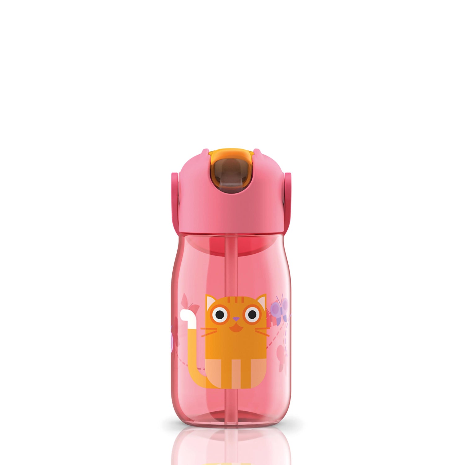 Zoku - Kids Flip Straw Bottle Rosa zoku ZK 201 PK Kunzi Shop