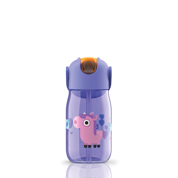 Zoku - Kids Flip Straw Bottle Viola zoku ZK 201 PU Kunzi Shop