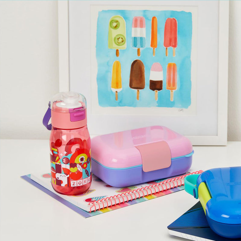 Zoku - Kids Flip Gulp Bottle Rosa zoku ZK 202 PK Kunzi Shop