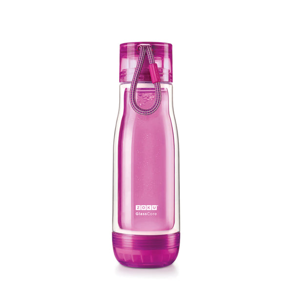 Zoku - Trinkflasche Glass Core 475ml Purple zoku ZK CBE G PU Kunzi Shop