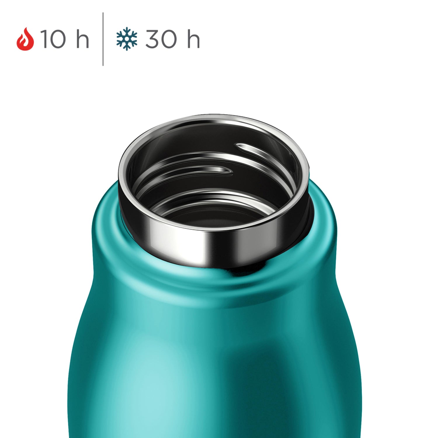 Bottiglia termica di colore turchese da 350 ml zoku ZK SSB S TL Kunzi Shop 3