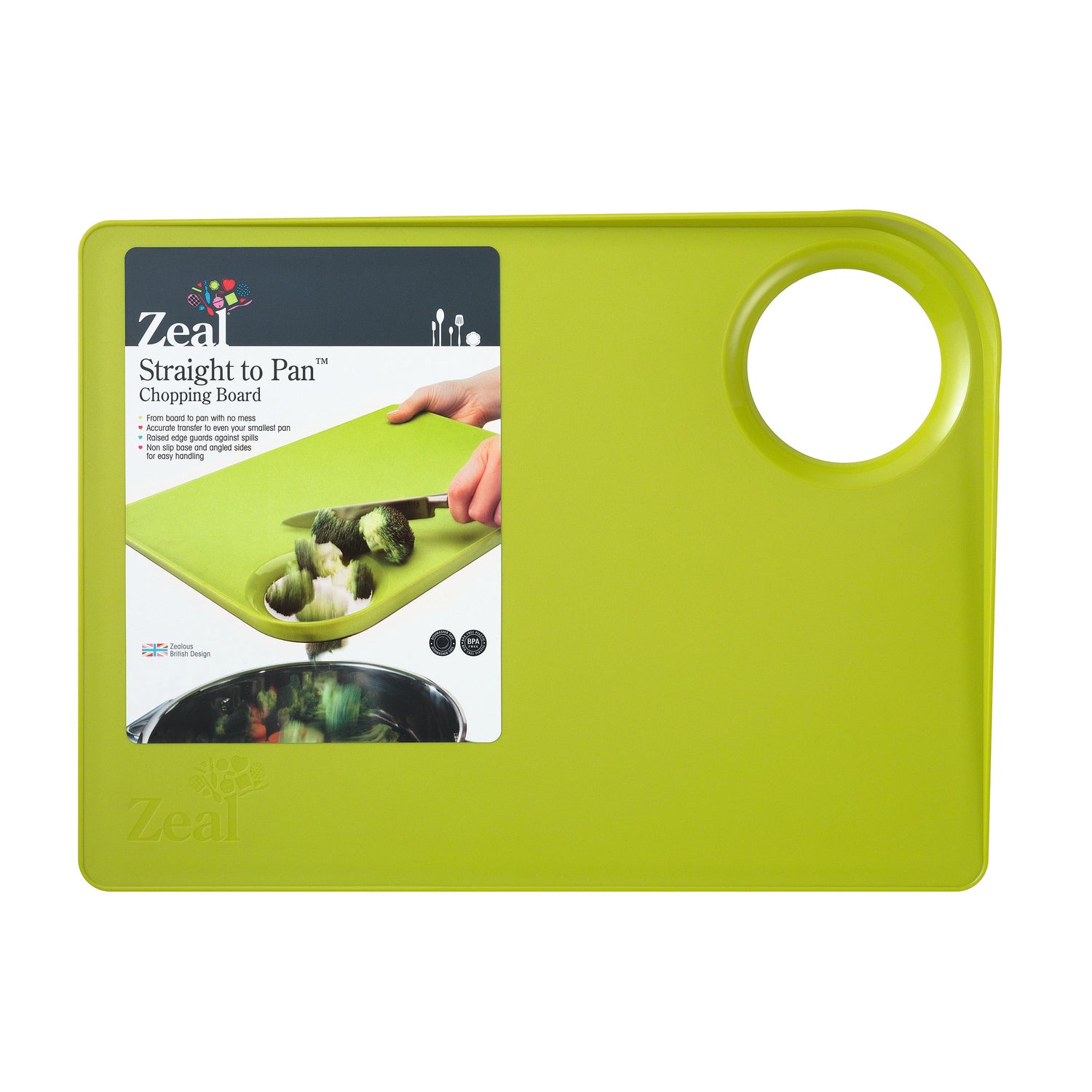 Tagliere con foro Verde zeal - cks ZL L204 GR Kunzi Shop 1