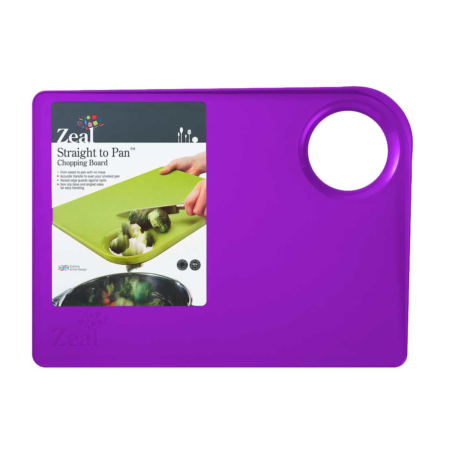 Tagliere con foro Viola zeal - cks ZL L204 PU Kunzi Shop 1