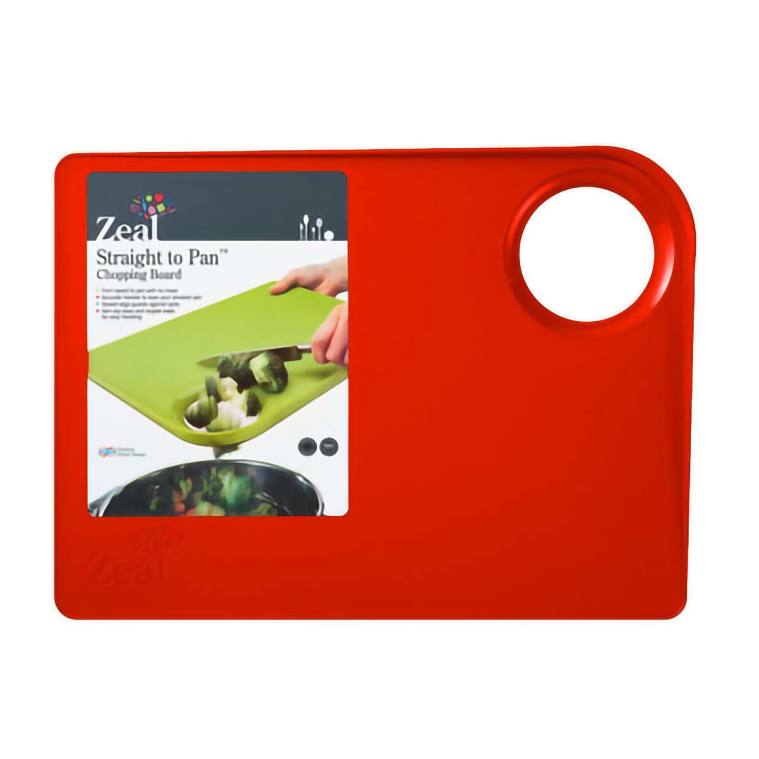 Tagliere con foro rosso zeal - cks ZL L204 RD Kunzi Shop 1