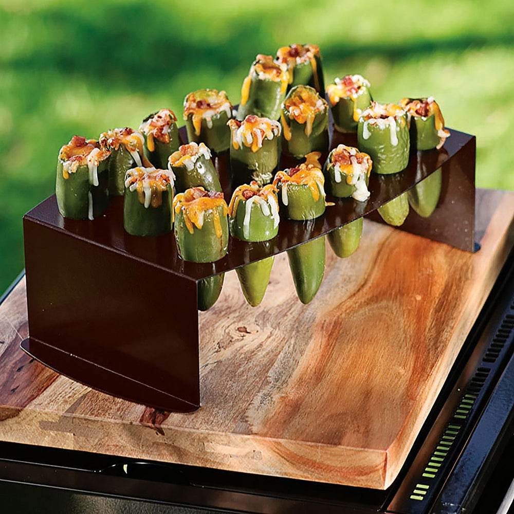 Jalapeños ripieni al formaggio e bacon alla griglia