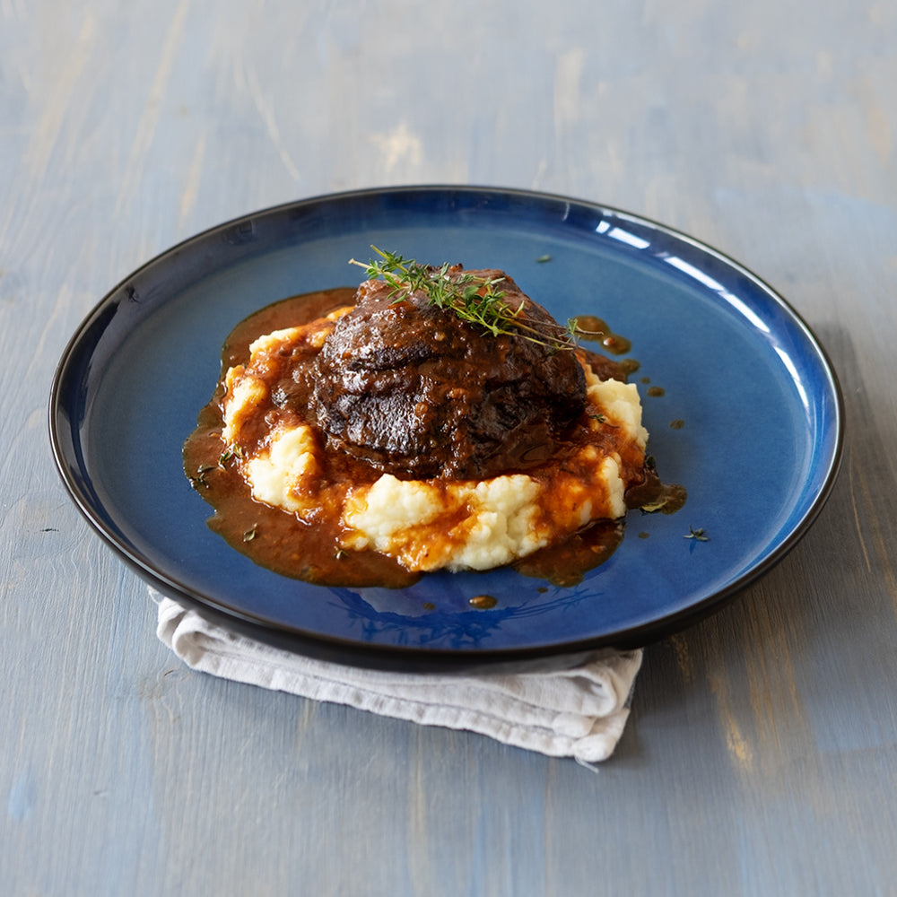 Guancia di manzo con purè