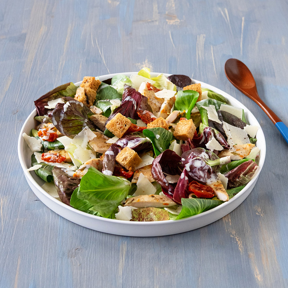 Caesar salad con salsa al kefir