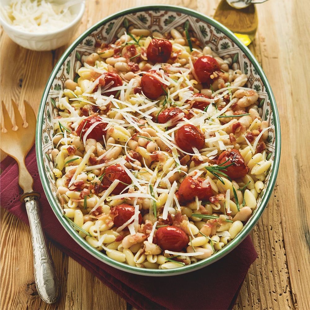 Gnocchetti sardi con cannellini e pancetta