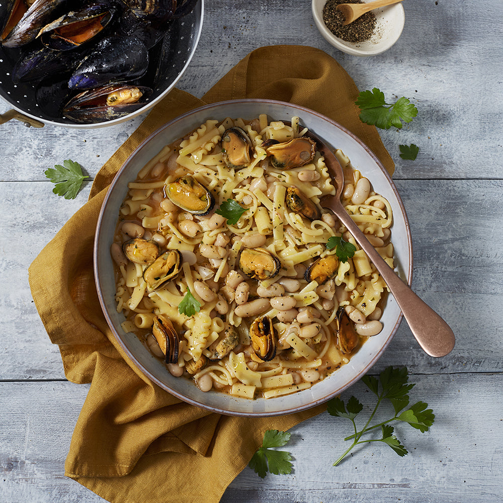 Pasta fagioli e cozze