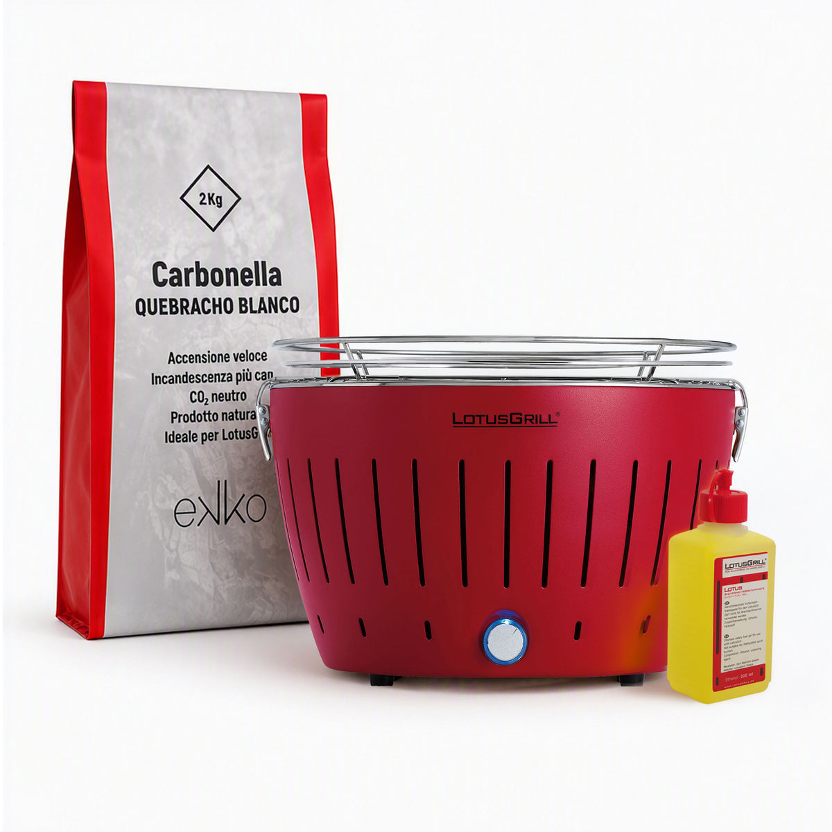 Starter set LotusGrill rosso lotusgrill  Kunzi Shop 1