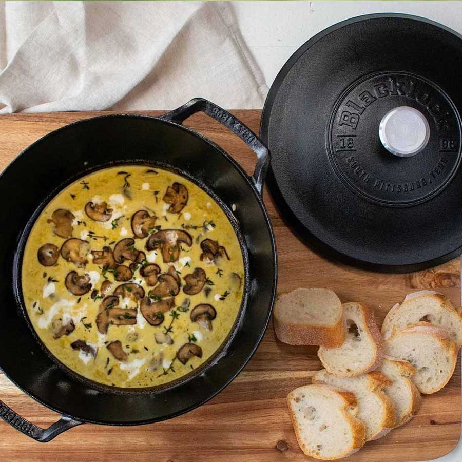 Zuppa cremosa di funghi